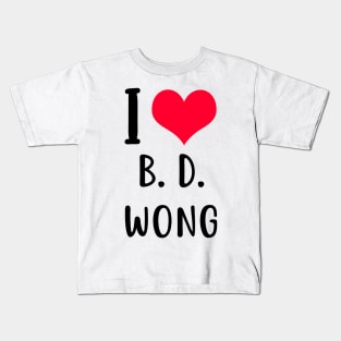 i love b.d. wong Kids T-Shirt